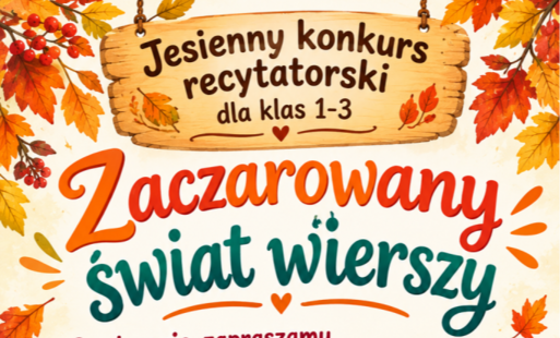 Jesienny konkurs recytatorski dla klas 1-3